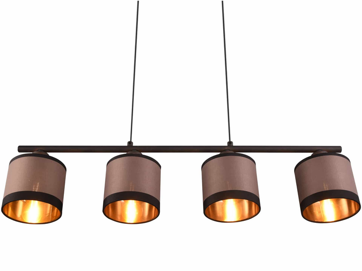 Reality Pendelleuchte Davos Hängeleuchte R31554041 Lampe Schwarz Taupe E14 B-Ware - 4017807574333