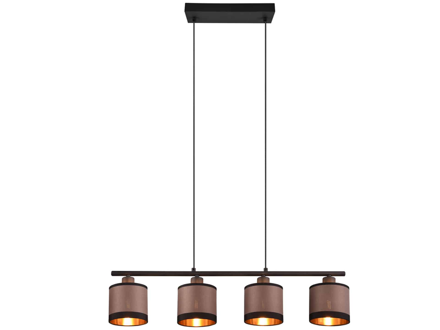 Reality Pendelleuchte Davos Hängeleuchte R31554041 Lampe Schwarz Taupe E14 B-Ware - 4017807574333