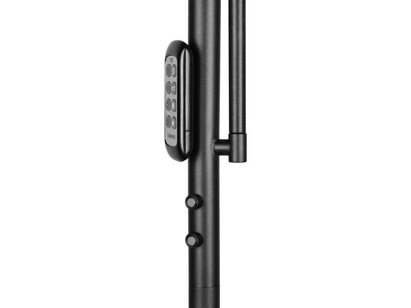 B-Ware Reality Stehleuchte Fluter Led Leselampe Palermo Schwarz Dimmbar Fernbedienung