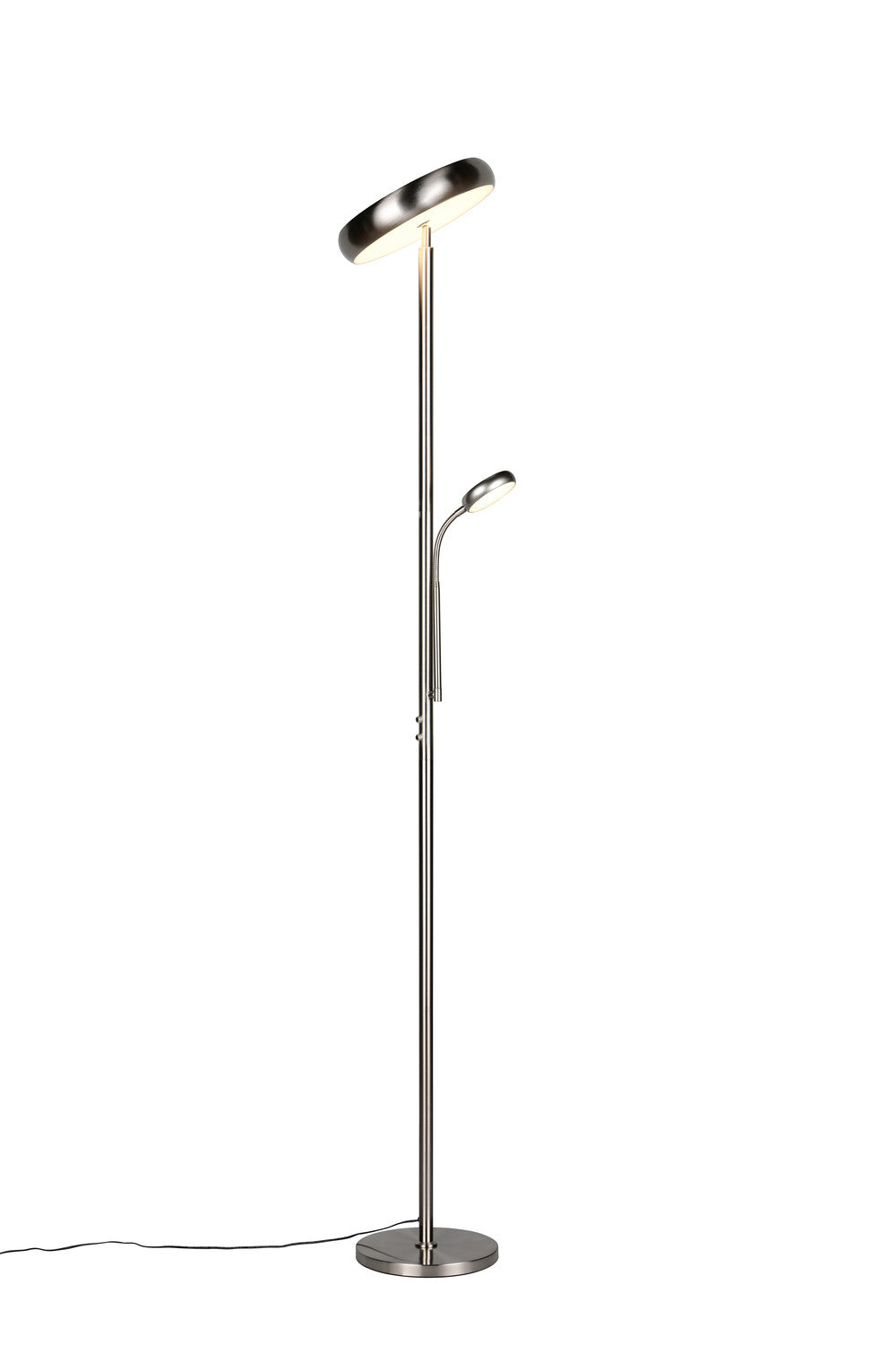 Reality R45741107 Palermo LED Stehleuchte 5W ⌀28cm dimmbar Nickel Matt CCT einst - 4017807641370
