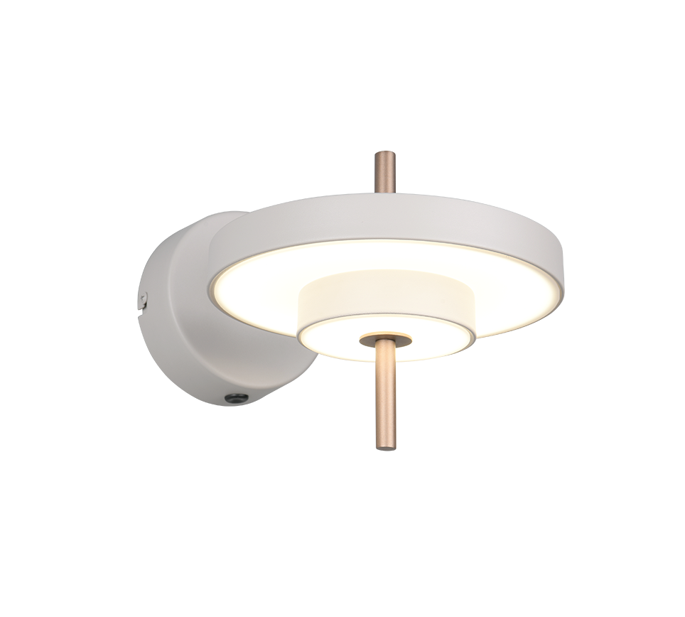 Trio Wandleuchte Wandlampe LED KEATON Metall Warm Grey Schalter FLEXconnect - 4017807655773