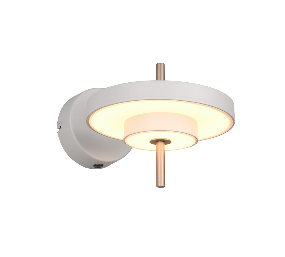 Trio Wandleuchte Wandlampe LED KEATON Metall Warm Grey Schalter FLEXconnect - 4017807655773
