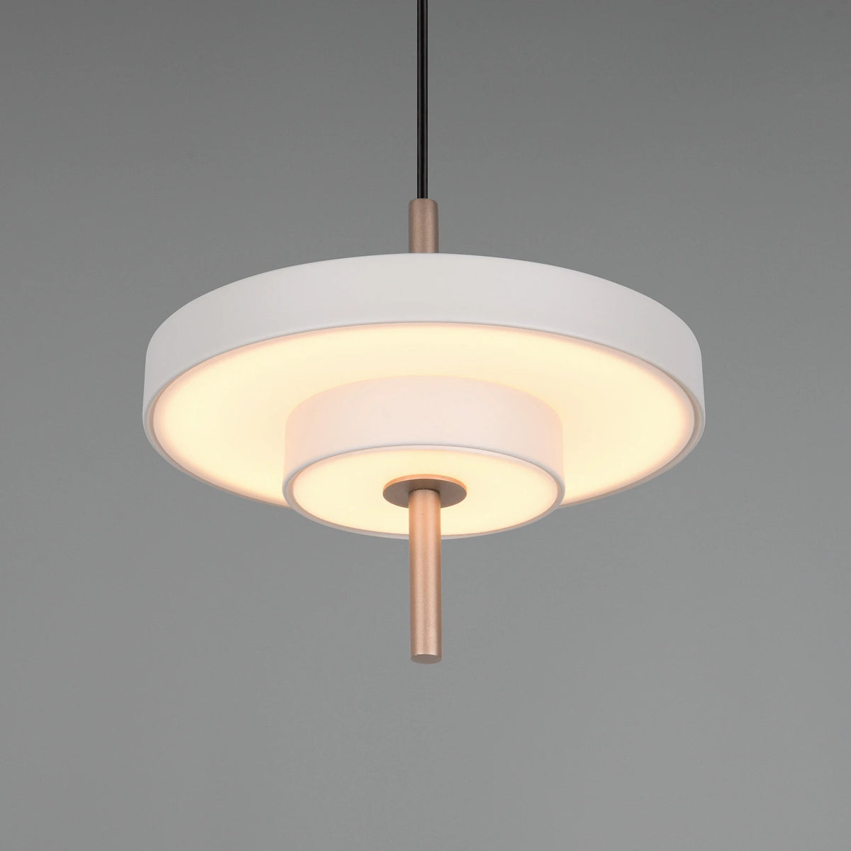 Trio Lighting Pendelleuchte Hängelampe LED Leuchte hellgrau Metall CCT dimmbar - 4017807655933