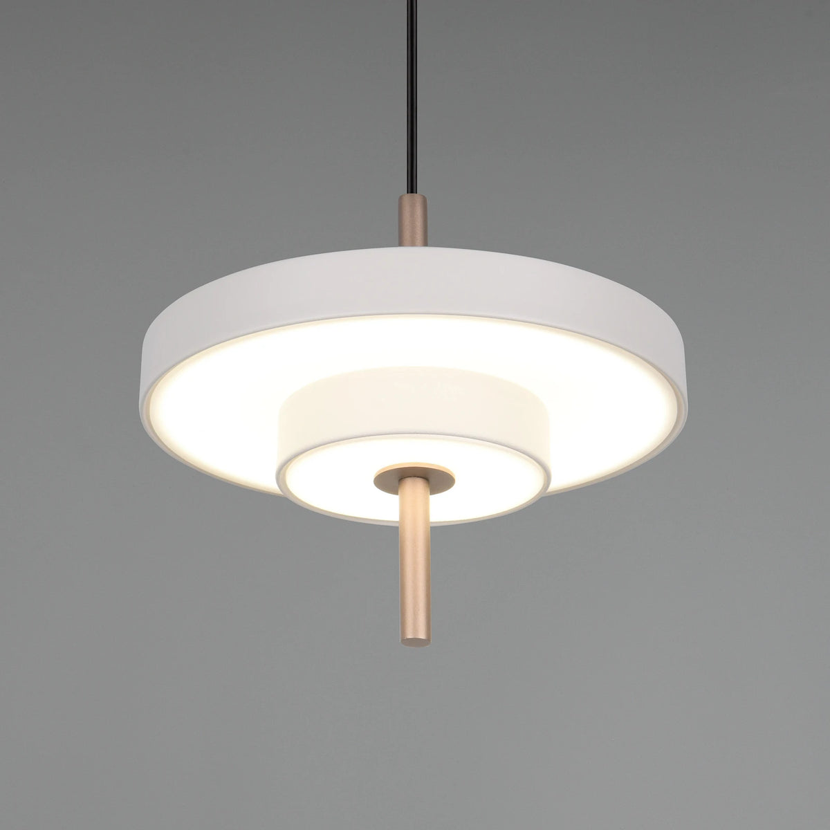 Trio Lighting Pendelleuchte Hängelampe LED Leuchte hellgrau Metall CCT dimmbar - 4017807655933