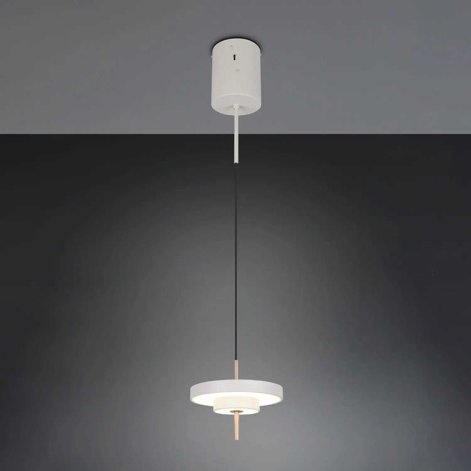 B-Ware Trio Lighting Pendelleuchte Hängelampe Led Leuchte Hellgrau Metall Cct Dimmbar - 4017807655933