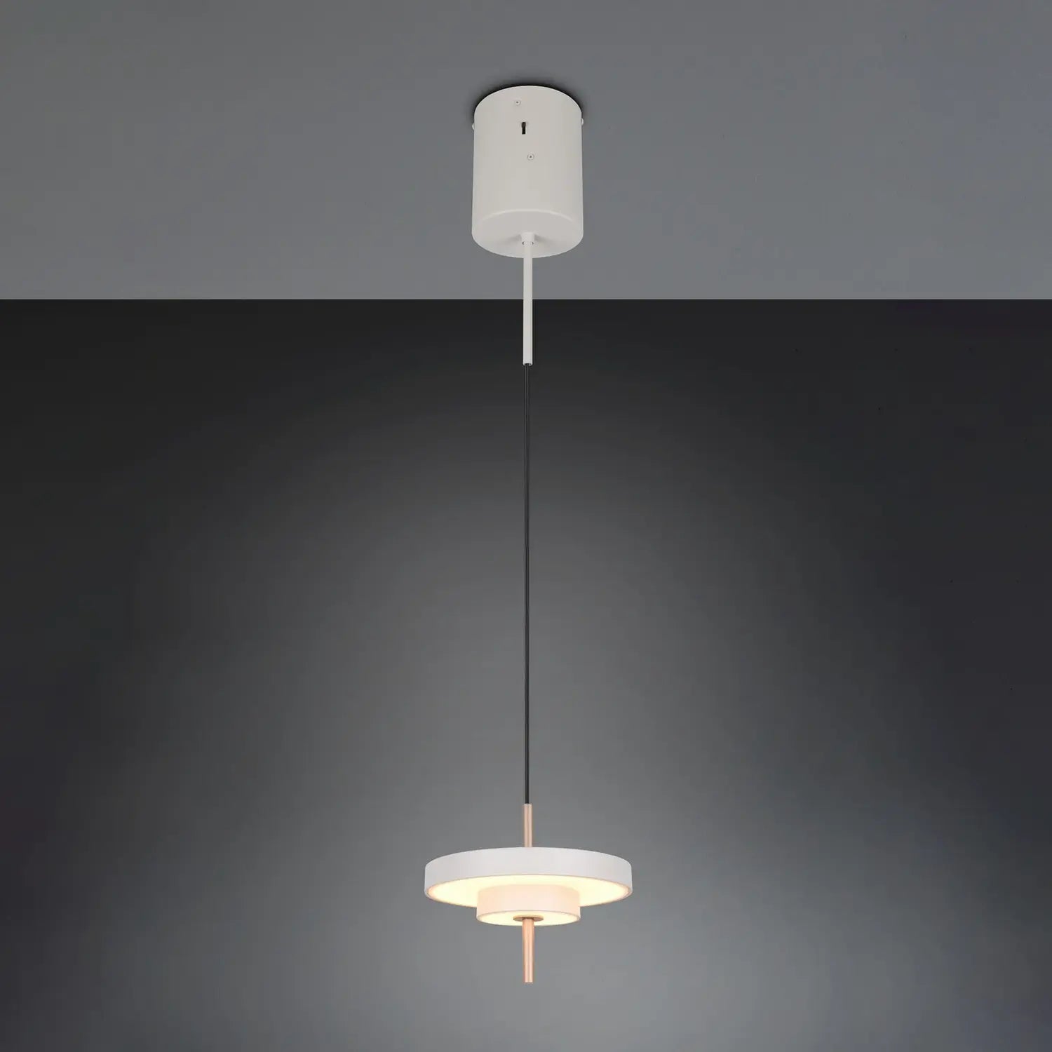 B-Ware Trio Lighting Pendelleuchte Hängelampe Led Leuchte Hellgrau Metall Cct Dimmbar - 4017807655933