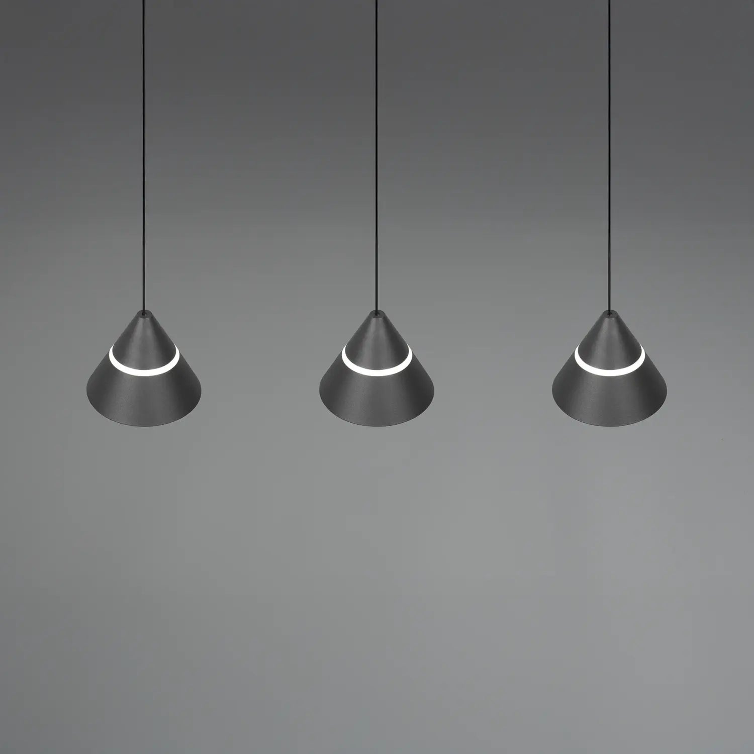 B-Ware Trio Pendelleuchte Hängelampe Led Schwarz Romeo Höhenverstellung Cct 3 Flammig - 4017807667769