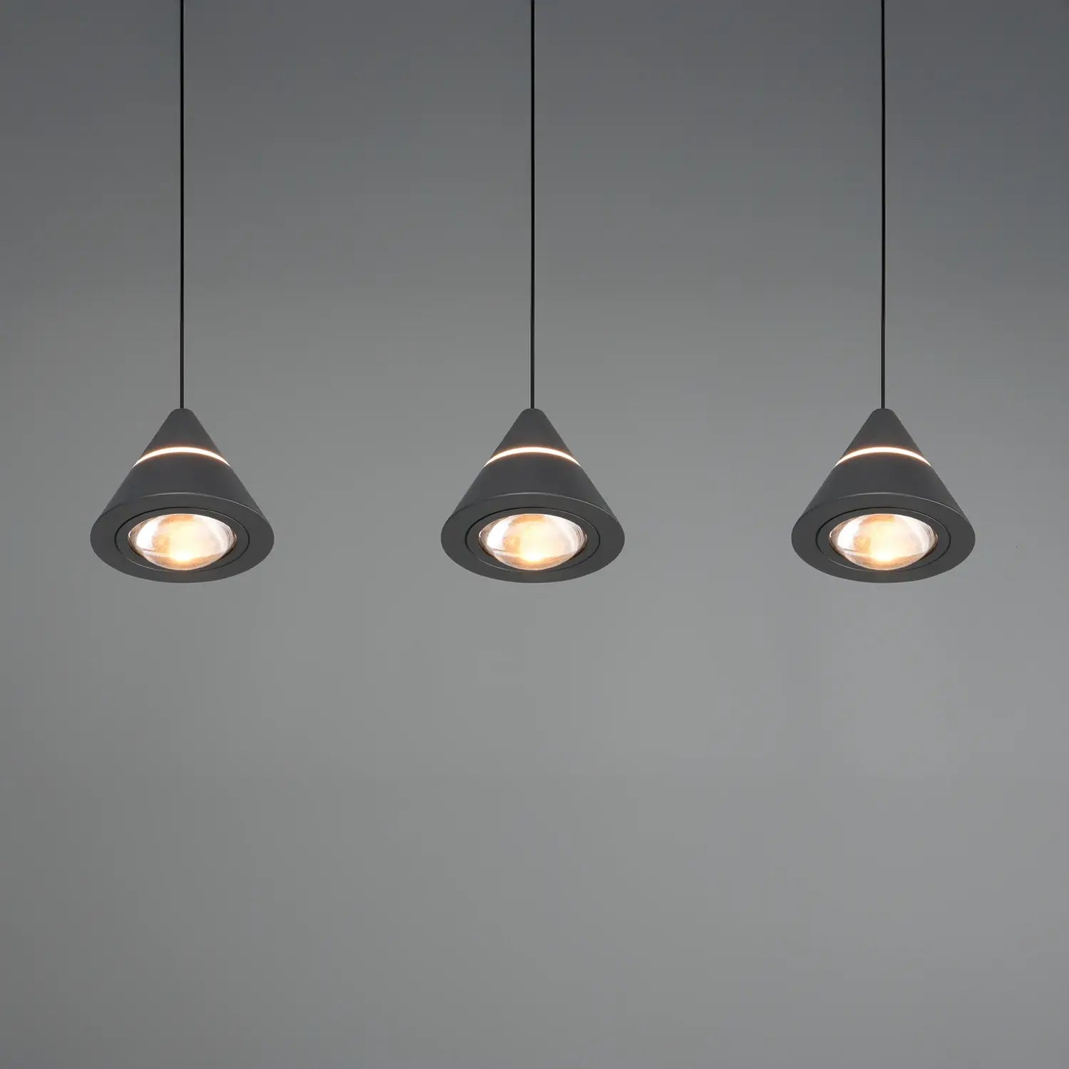 B-Ware Trio Pendelleuchte Hängelampe Led Schwarz Romeo Höhenverstellung Cct 3 Flammig - 4017807667769