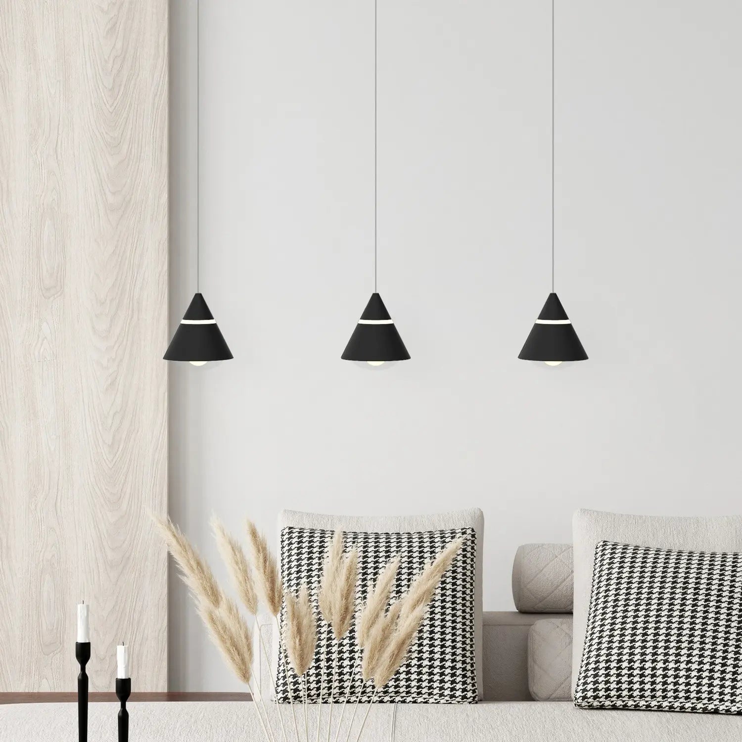B-Ware Trio Pendelleuchte Hängelampe Led Schwarz Romeo Höhenverstellung Cct 3 Flammig - 4017807667769