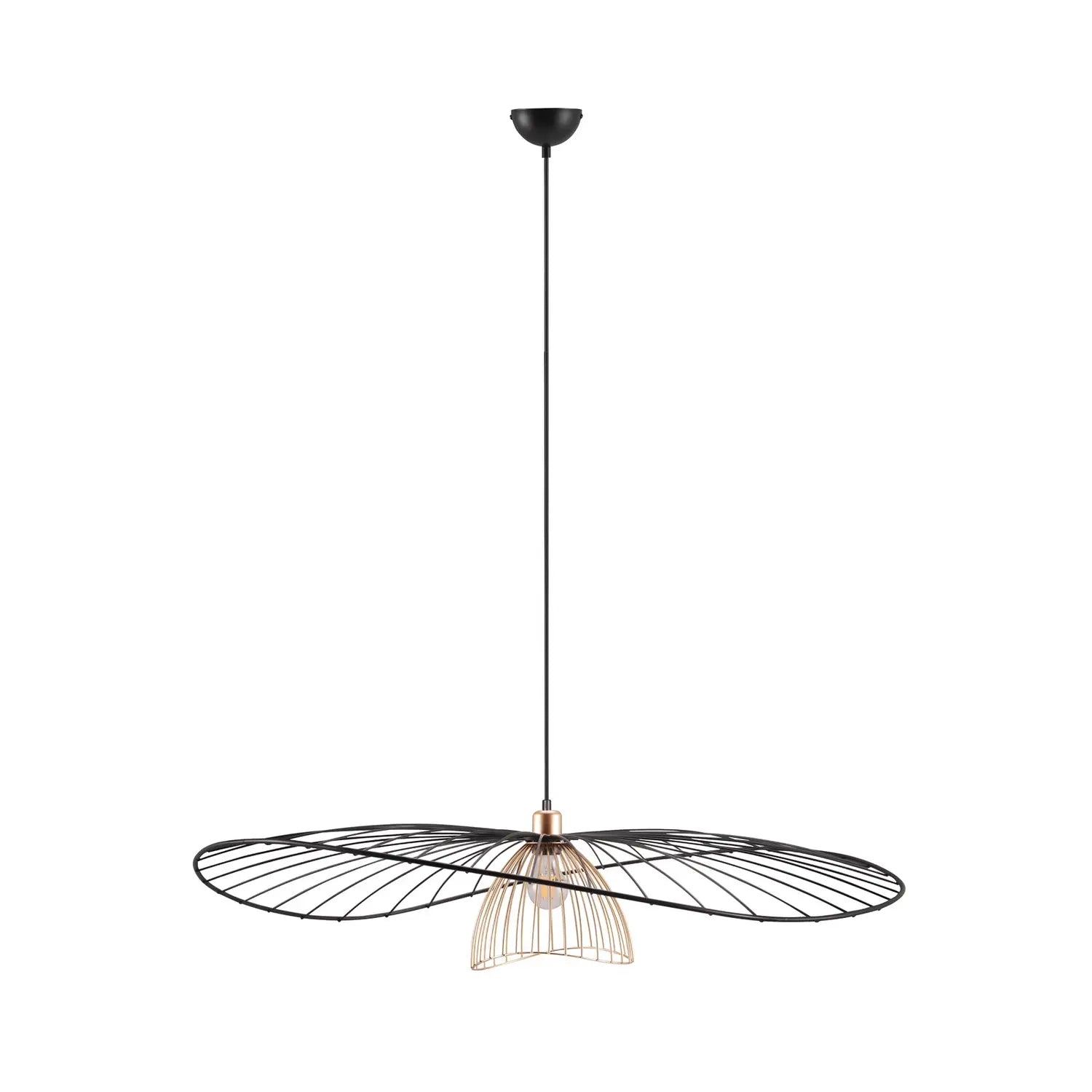 B-Ware Trio Pendelleuchte Hängeleuchte Lauris Lampe Schwarz Metall E27 Led 100 Cm - 4017807678093