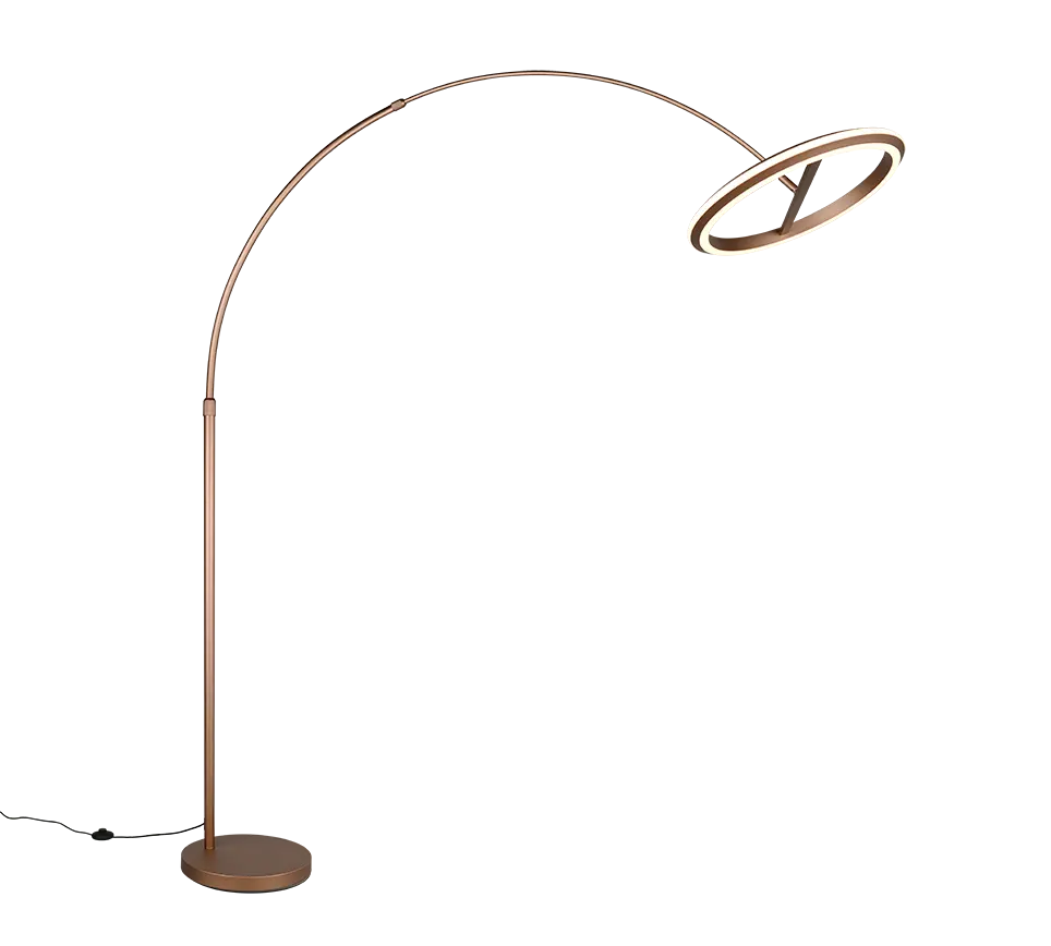 B-Ware Trio Stehlampe Stehleuchte Amador Led Coffee Metall Dimmer Memory Funktion 205cm - 4017807688177