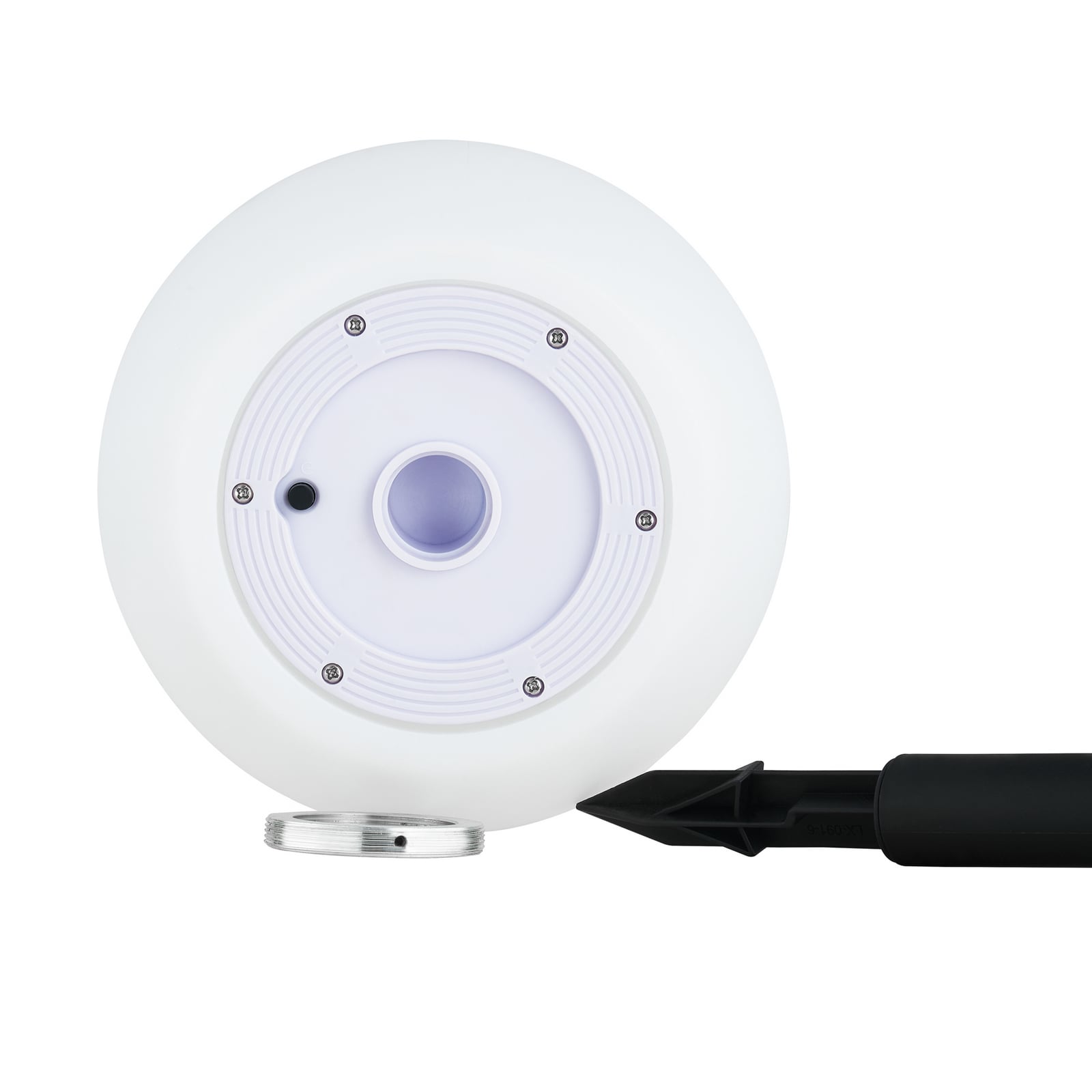 Lindby LED Gartenlampe Außenleuchte Lago RGBW 3er Set Kugeln Erdspieß weiß 51cm - 4251096567434