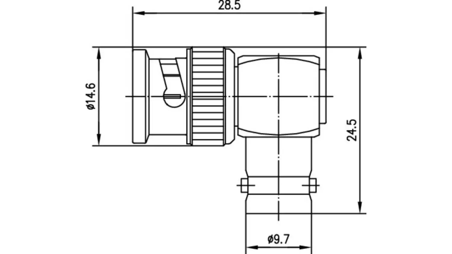 B-Ware Telegärtner Winkelverbinder Adapter Bnc Verbindung Stecker Buchse 75 Ohm 5 Stück - 4018359106164