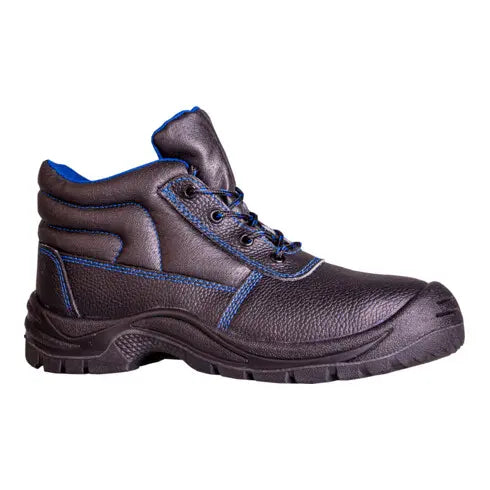 B-Ware Hase Leon S3 Sicherheitshochschuh Arbeitsschuh Rindleder Schwarzblau Größe 37 - 4018949250376