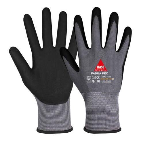 B-Ware Hase Sicherheitshandschuhe Arbeitshandschuhe Padua Pro Gr 10 2 Stück