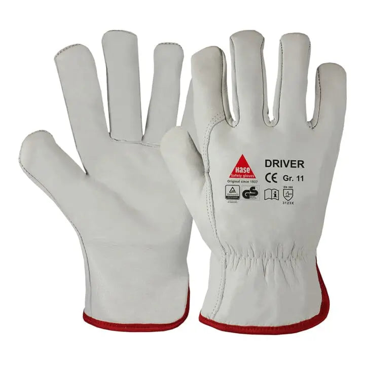 B-Ware Hase Driver Montagehandschuh Größe 12 Rindnappaleder Arbeitshandschuhe 12 Paar - 4018949555297