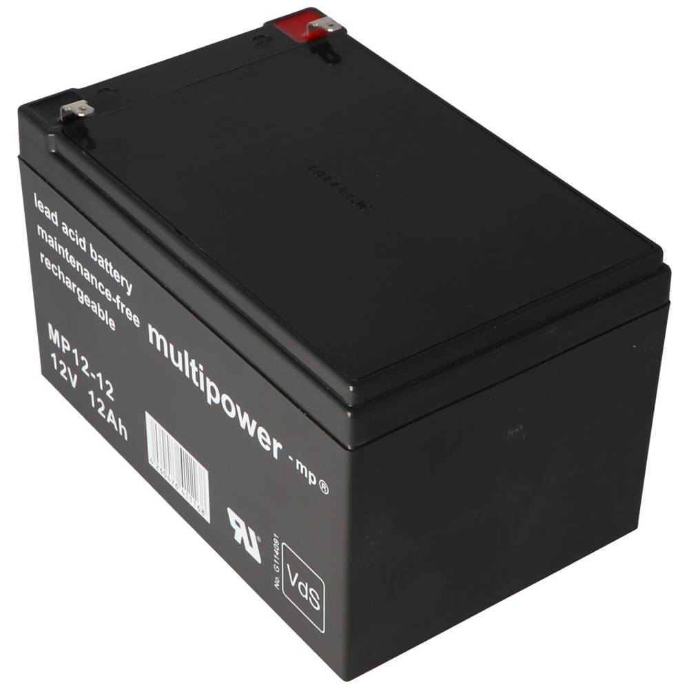 Multipower Mp12 12 Akku Batterie 12 Volt 12 Ah Bleibatterie Notstromversorgung B-Ware - 4020634925575