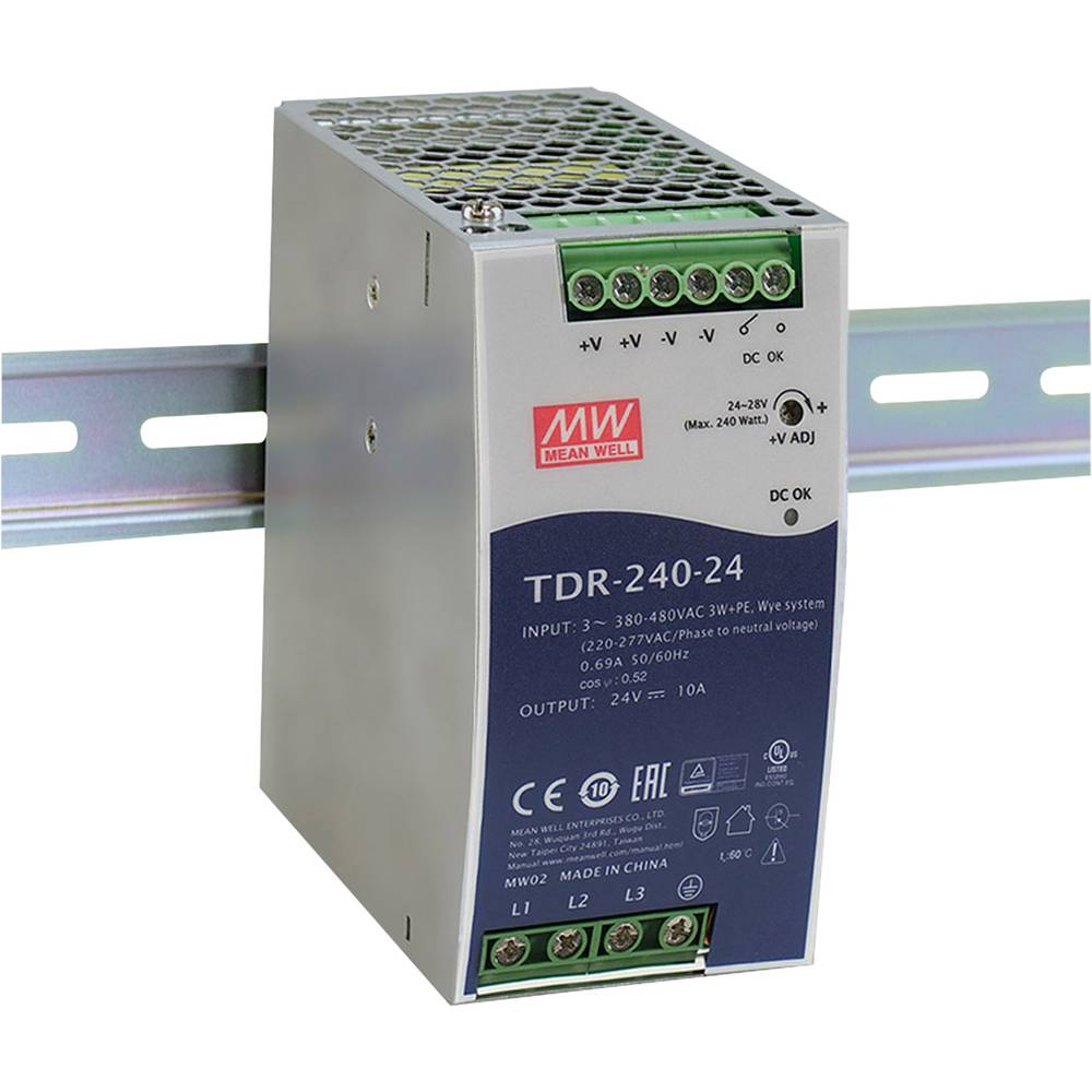 Mean Well Tdr 240 48 Hutschienen Netzteil Din Rail Netzteil 55 Vdc 5 A 240 W 1x B-Ware - 4021087047982