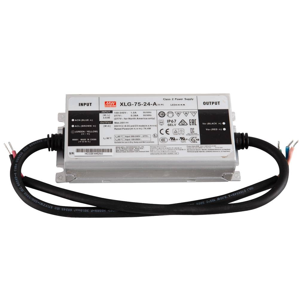 Mean Well Led Trafo Netzteil 75 W 24 V Dc Xlg 75 24 A Stromversorgung B-Ware - 4021087051446