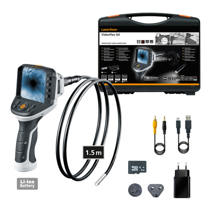 Laserliner Videoinspektionssystem Endoskop VideoFlex G4 Micro USB Kamera 16GB - 4021563715732