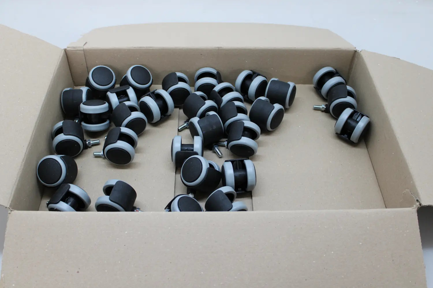B-Ware Bs Rollen Lenkrolle Doppelrolle Kunststoff Gewindestift 50 Mm 50 Kg 30 Stück - 4021885088866