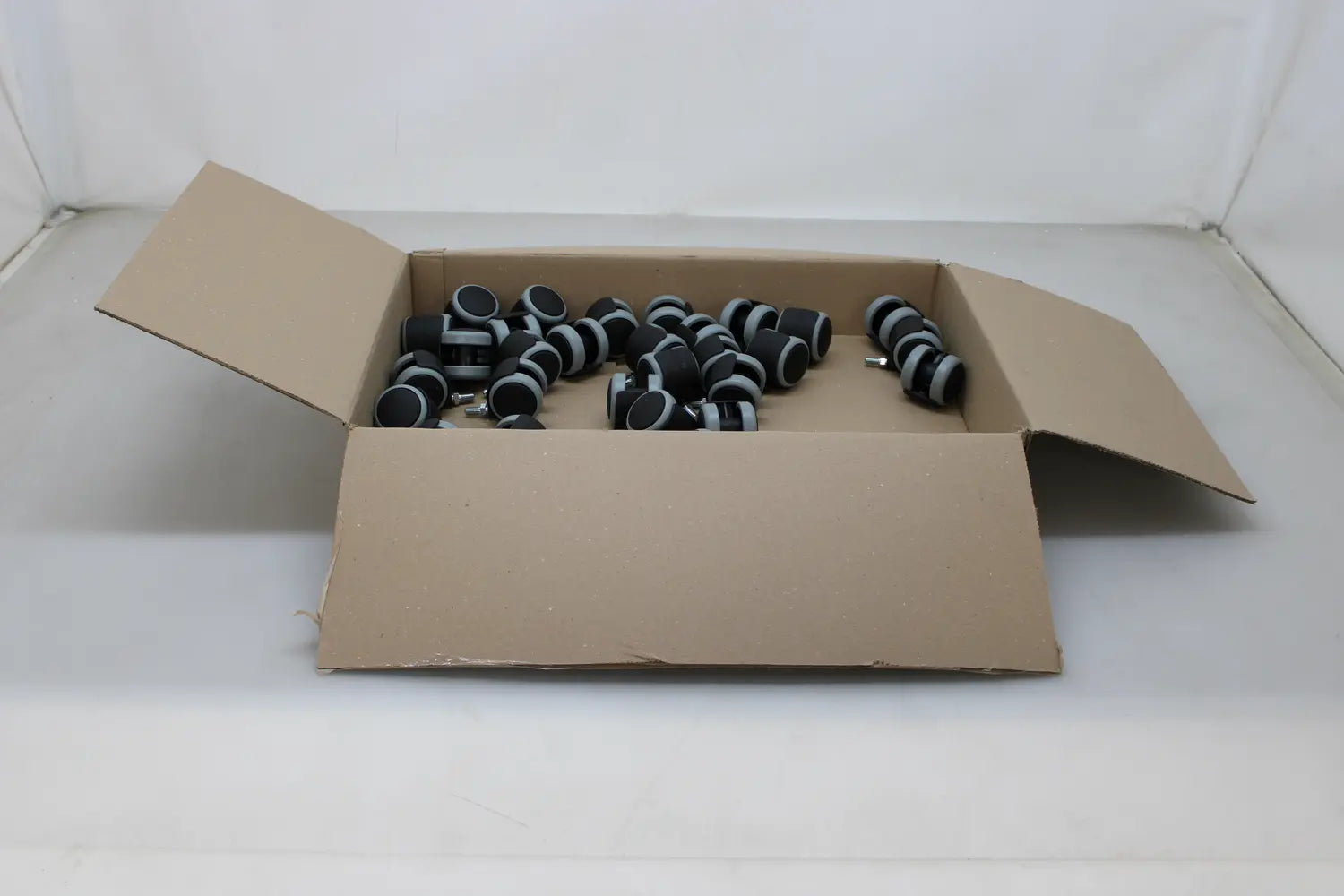 B-Ware Bs Rollen Lenkrolle Doppelrolle Kunststoff Gewindestift 50 Mm 50 Kg 30 Stück - 4021885088866