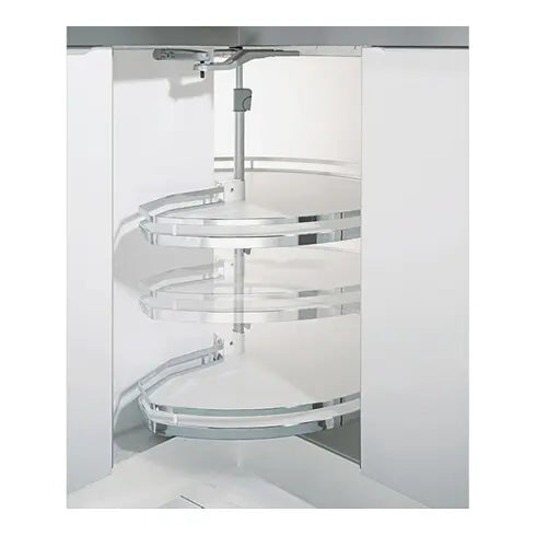 B-Ware Hettich Eckschrankdrehbeschlag Falttürbeschlag Revo 90° 800mm Silber Weiß - 4023149124754