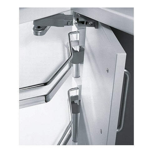 Hettich Eckschrankdrehbeschlag Falttürbeschlag Revo 90° 800mm silber weiß - 4023149124754