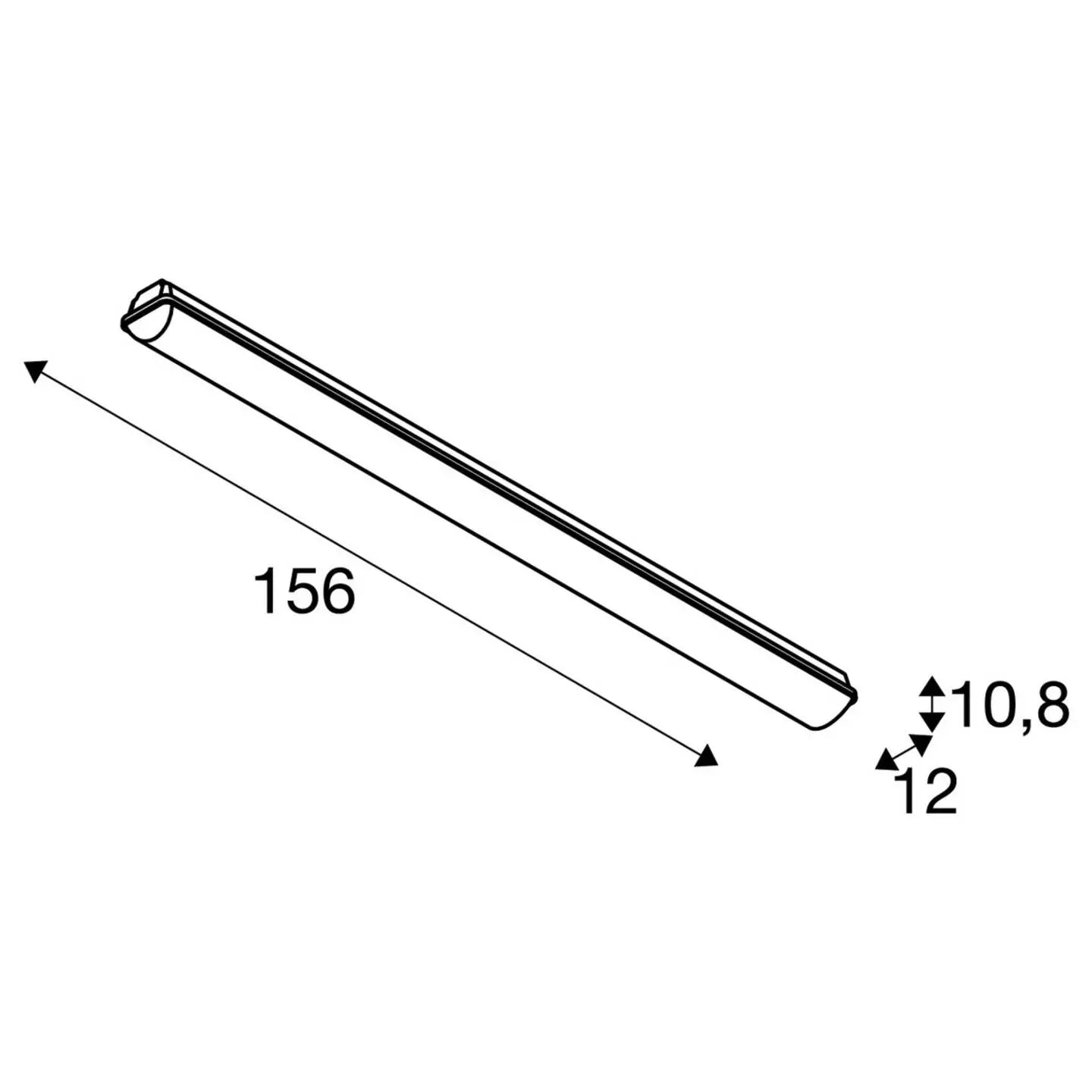 B-Ware Slv 1001317 Imperva 150 Led Deckenleuchte Led Fest Eingebaut 55 W Grau - 4024163196178