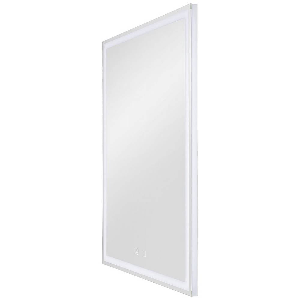 SLV LED Wandleuchte Wandlampe Aufbauleuchte Silber Glas Rechteckig Dimmbar - 4024163248808