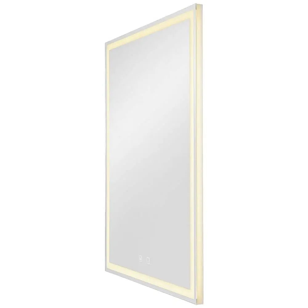 B-Ware Slv Led Wandleuchte Wandlampe Aufbauleuchte Silber Glas Rechteckig Dimmbar - 4024163248808
