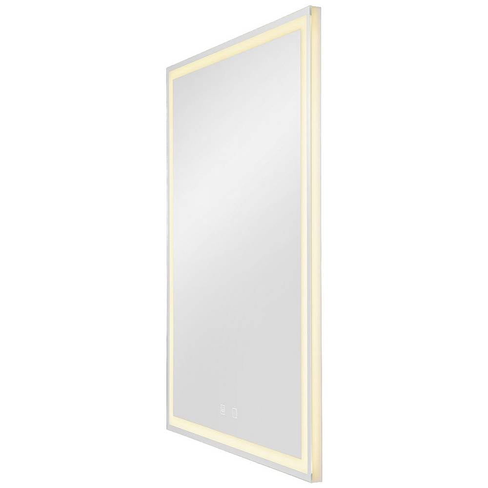 SLV LED Wandleuchte Wandlampe Aufbauleuchte Silber Glas Rechteckig Dimmbar - 4024163248808