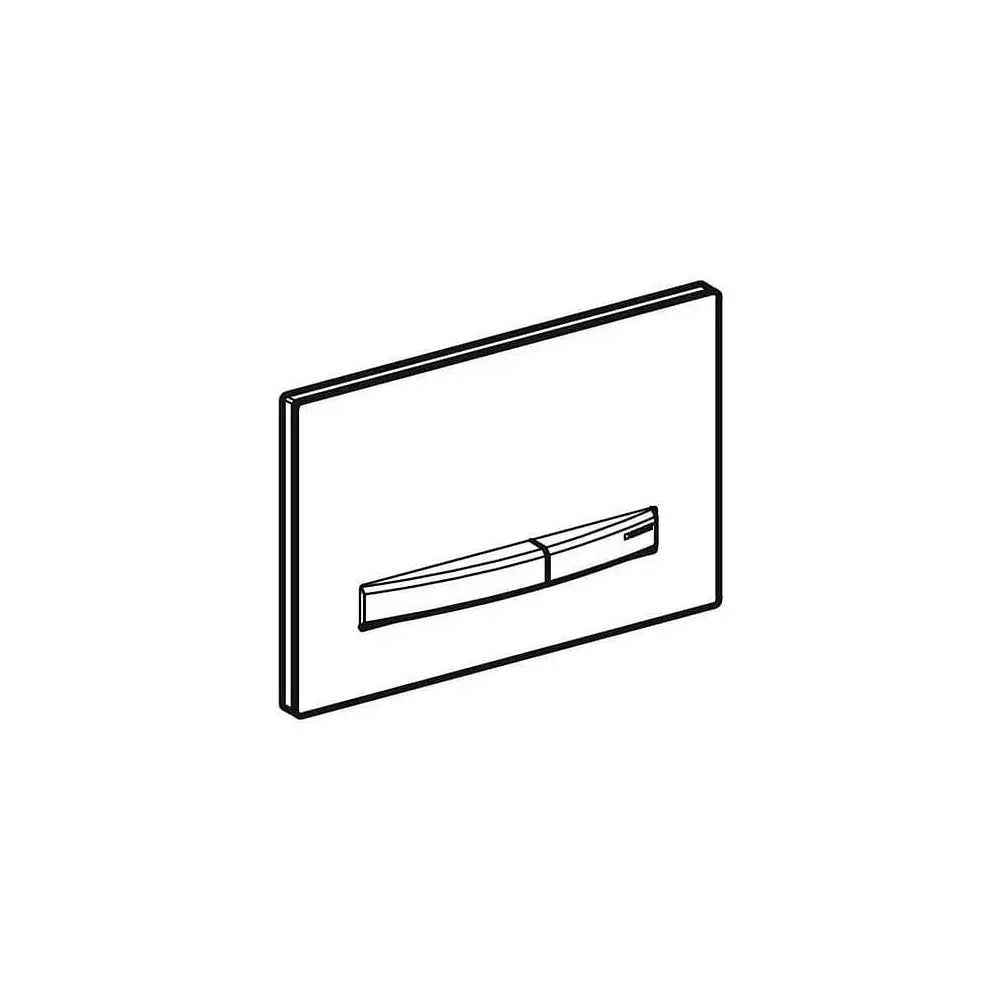 B-Ware Geberit Drückerplatte Betätigungsplatte Sigma 50 Spülung Square Schwarz Chrom