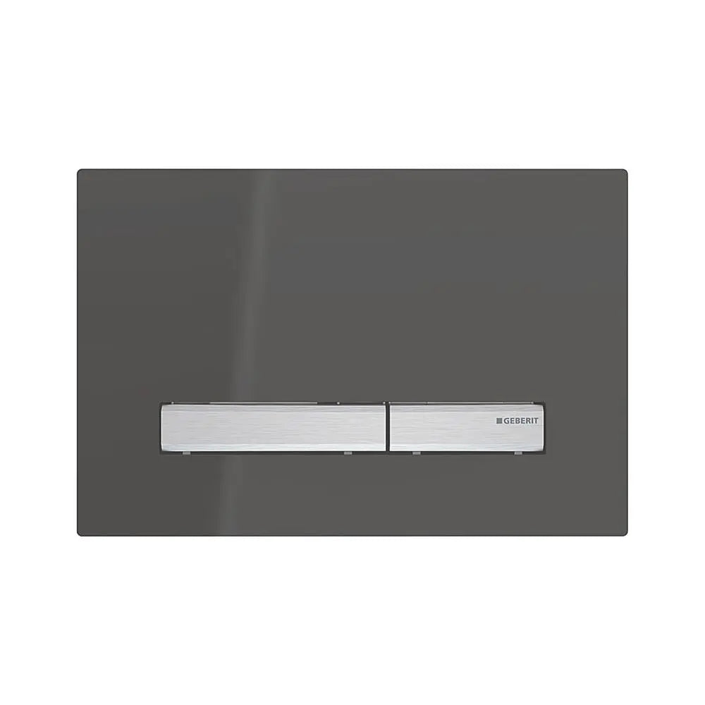 B-Ware Geberit Drückerplatte Betätigungsplatte Sigma 50 Spülung Square Schwarz Chrom