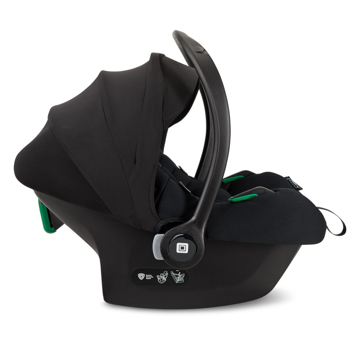 Siège auto bébé Moon Cosmo 2.0 de qualité B, pour nouveau-né, noir