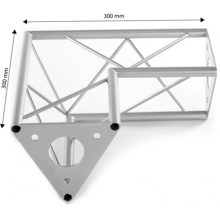 Decotruss Ecke Verbindung 2 Weg 90° Sac 21 Silber Traversenstück Event B-Ware - 4026397658507
