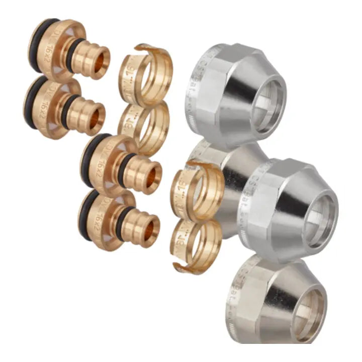 B-Ware Oventrop Klemmringverschraubung Cofit S 16x2mm 3/4″ Kunststoffrohr 14 Sets - 4026755192179