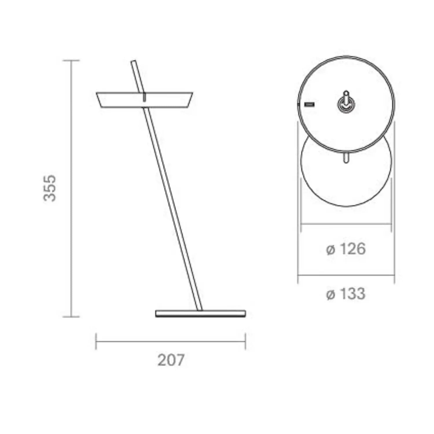B-Ware Sigor Tischlampe Tischleuchte Led Akku Mahina Schwarz Aluminium Dimmbar Cct 36cm - 4028085456020