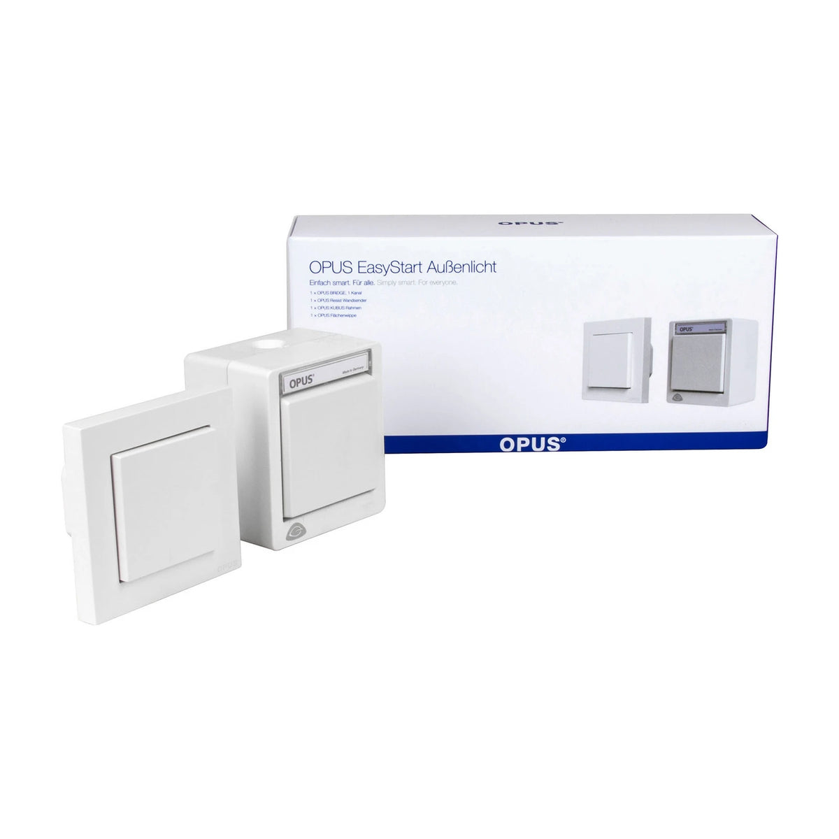 OPUS Starterpaket Set Außenlicht Smarte Lichtsteuerung weiß für Außenbereich Kit - 4028232455555