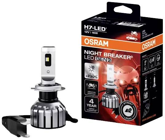 B-Ware Osram 64210 Dwnbg2 Led Leuchtmittel Night Breaker Led H7 16 W 12 V Leuchte La158