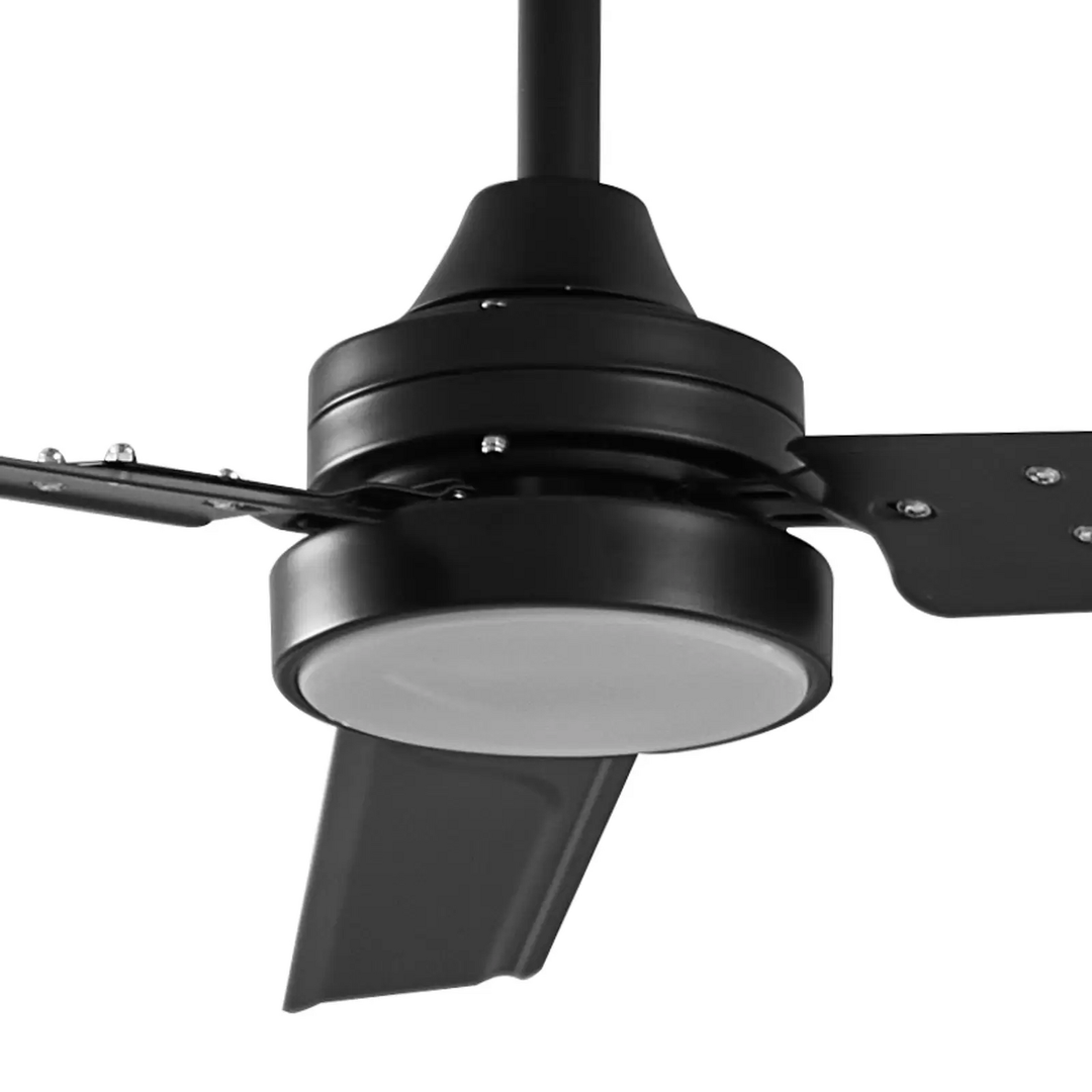 Lindby Aerallo LED-Deckenventilator Lampe LED schwarz Ventilator Lüfter Lüftung