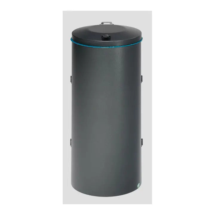 B-Ware Var Kompakt Doppeltür Sammelbehälter Abfallsammler Antiksilber 120l Abfallsäcke - 4030695106424