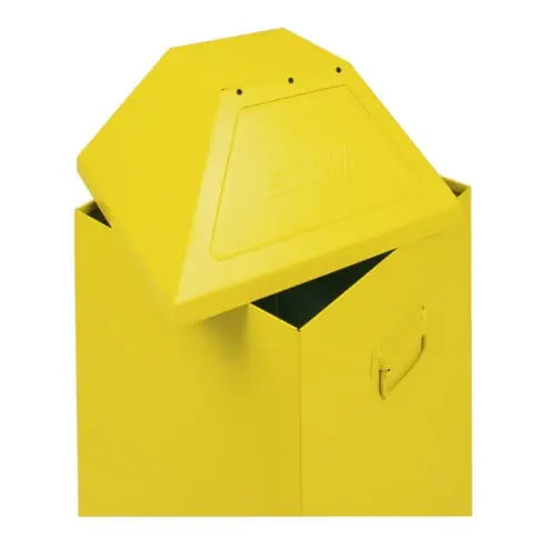 B-Ware Stumpf Sortsystem Abfallbehälter Sammler Signalgelb Ral1003 95 Liter Mod1 - 4031068050979