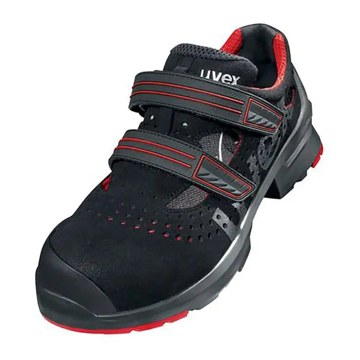 B-Ware Uvex Sicherheitssandalen Arbeitsschuhe Herren Sandalen S1 P Schwarz Größe 44 - 4031101006024