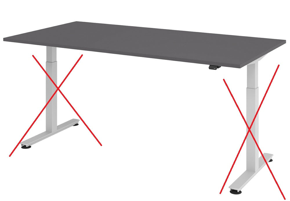 Hammerbacher Schreibtisch Tisch höhenverstellbar Serie XMST NUR TISCHPLATTE - 4032062322758