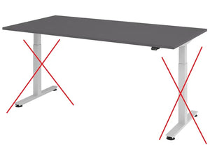 B-Ware Hammerbacher Schreibtisch Tisch Höhenverstellbar Serie Xmst Nur Tischplatte