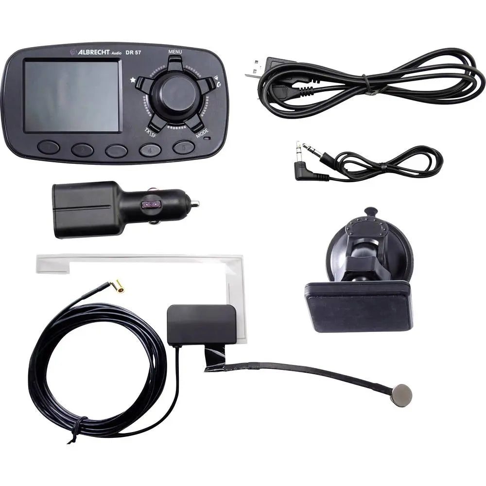 B-Ware Albrecht Dab+ Empfänger Freisprecheinrichtung Digitalradio Bluetooth Schwarz