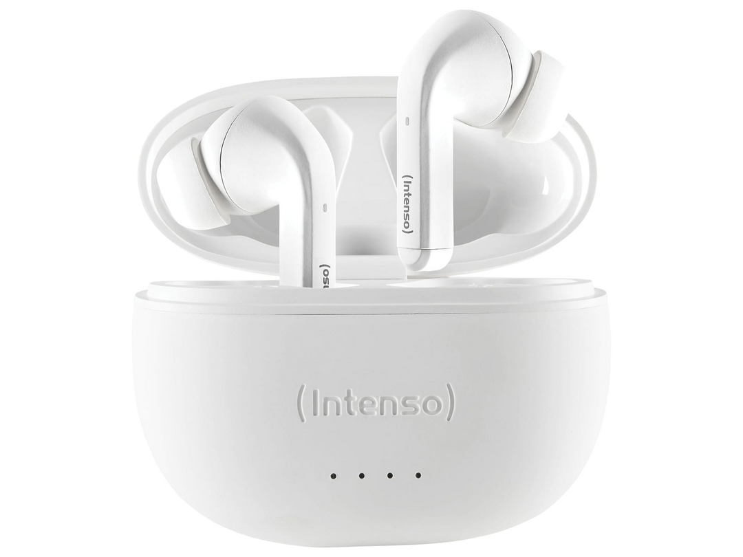 Intenso In Ear Kopfhörer Buds T302 A Headset Weiß Noise Cancelling Earphones B-Ware - 4034303033027