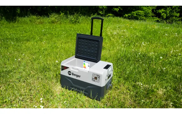 B-Ware Berger Kühlbox Kühltruhe Kompressor Box Trolley Rollen 49 Liter Camping Auto - 4036231076565