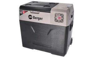 B-Ware Berger Kühlbox Kühltruhe Kompressor Box Trolley Rollen 49 Liter Camping Auto